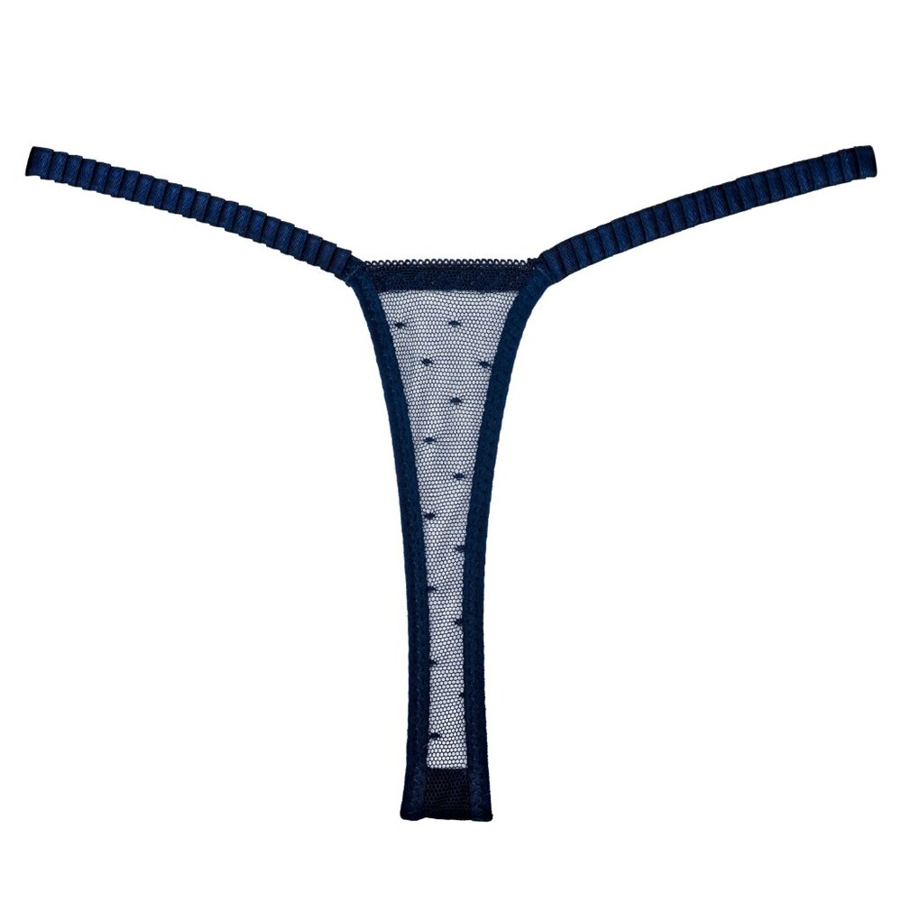 Midnight Blue Thong - Picture 2 of 2